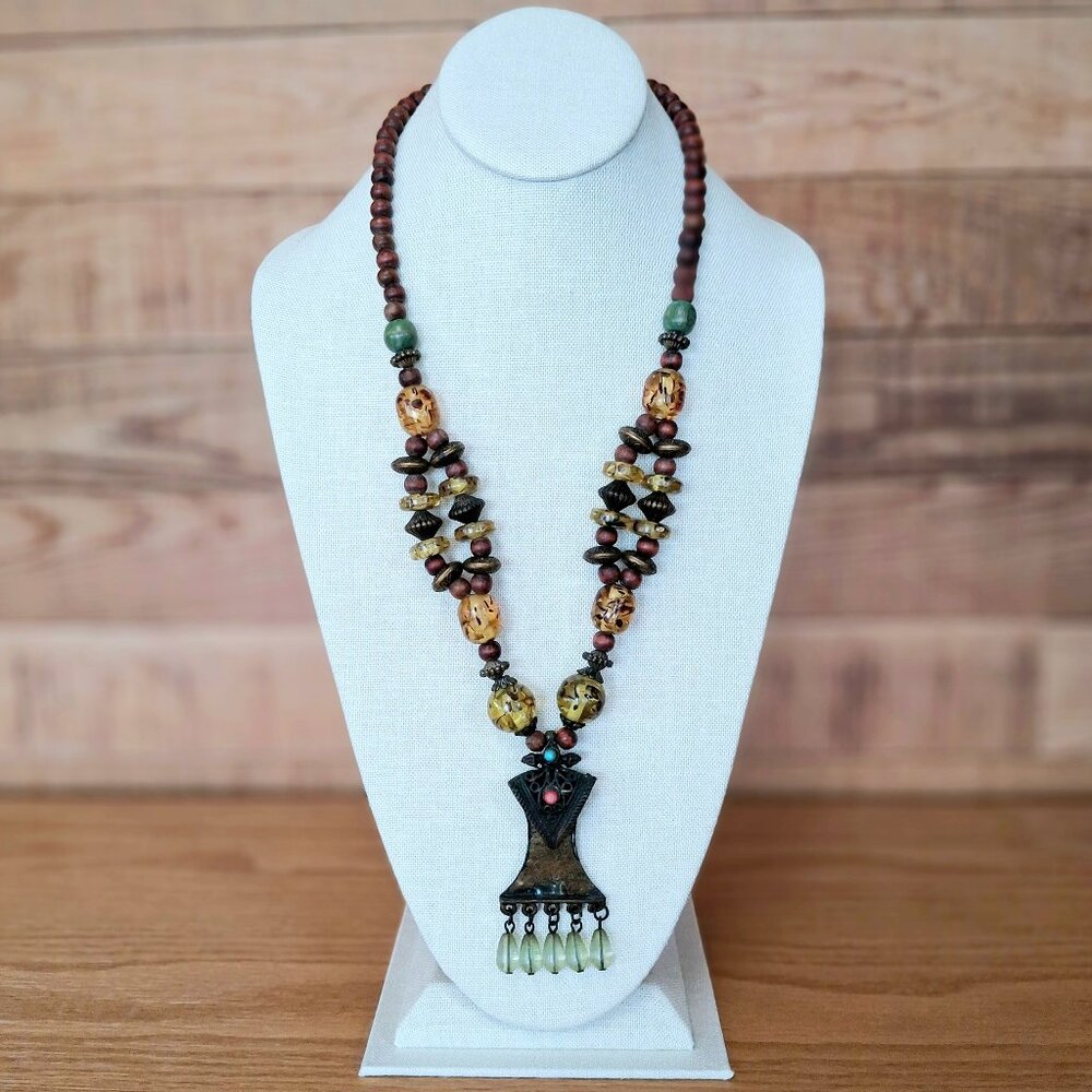 Vintage Tibetan Amber Necklace